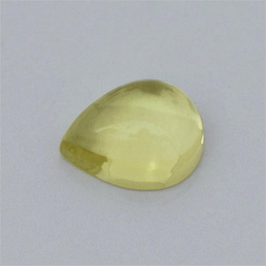 Natural 9x6.5x4.7mm Cabochon Pear Lemon Quartz