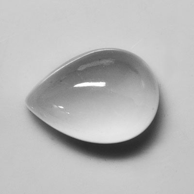 Natural 13.80x9.80x6.50mm Cabochon Pear Quartz