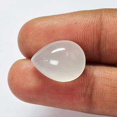 Natural 16x12x7.5mm Cabochon Pear Quartz