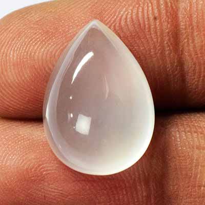 Natural 18x13x8.5mm Cabochon Pear Quartz