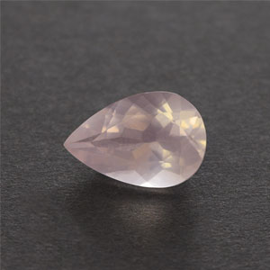 Natural 14x9.5x6.3mm Faceted Pear Rose Quartz