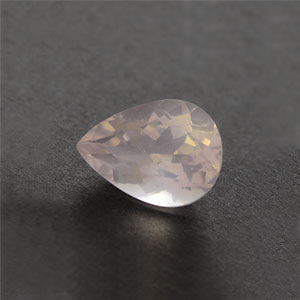 Natural 15x10x6.3mm Faceted Pear Rose Quartz