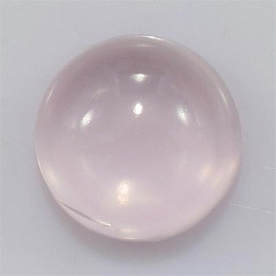 Natural 10x10x5.3mm Cabochon Round Rose Quartz