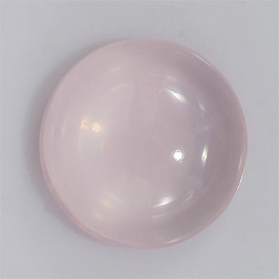 Natural 14x14x6.2mm Cabochon Round Rose Quartz