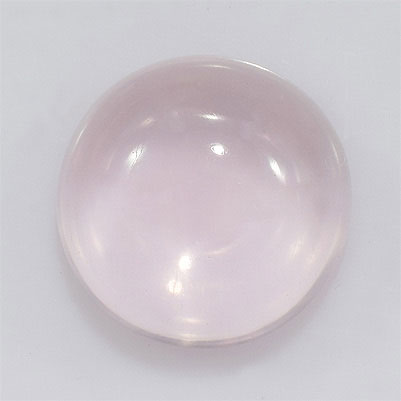 Natural 14x14x7.10mm Cabochon Round Rose Quartz