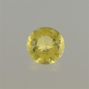 Natural 16x16x9.3mm Faceted Round Lemon Quartz