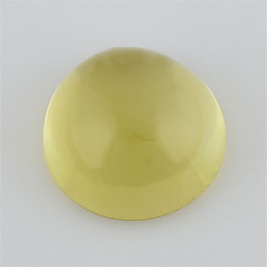 Natural 18x18x10.5mm Cabochon Round Lemon Quartz