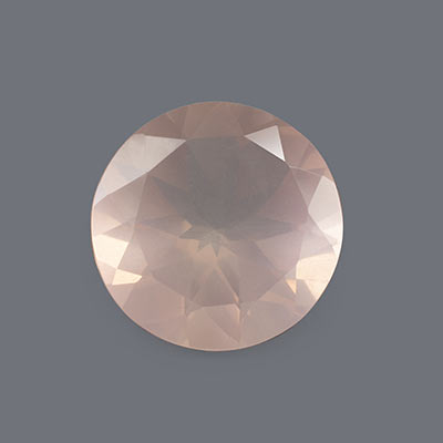 Natural 11.6x11.6x6.8mm Faceted Round Rose Quartz