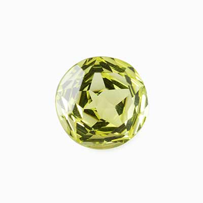 Natural 8x8x5.3mm Star Cut Round Lemon Quartz