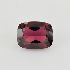 Natural 8x6.3x4mm Faceted Cushion Rhodolite Garnet