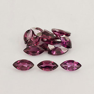 Natural 8x4x2.5mm Faceted Marquise Rhodolite Garnet