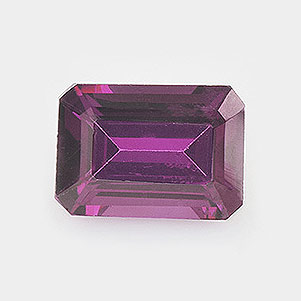 Natural 7x5x3.5mm Faceted Octagon Rhodolite Garnet