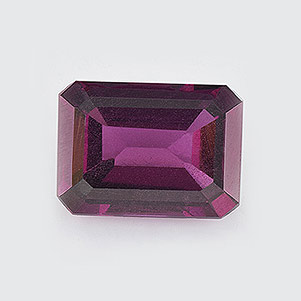 Natural 8x6x3.7mm Faceted Octagon Rhodolite Garnet