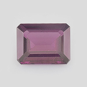 Natural 9x7x3.9mm Faceted Octagon Rhodolite Garnet