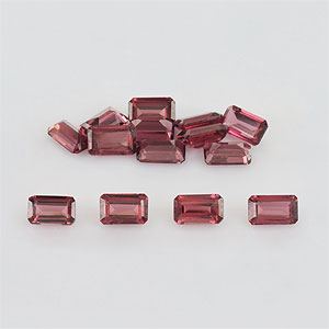 Natural 5x3x2mm Faceted Octagon Rhodolite Garnet