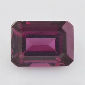 Natural 7x5x3.8mm Faceted Octagon Rhodolite Garnet