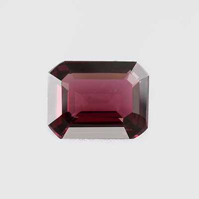 Natural 8x6x3mm Faceted Octagon Rhodolite Garnet