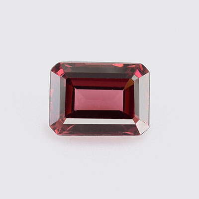 Natural 8x6x4mm Faceted Octagon Rhodolite Garnet