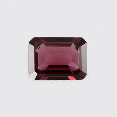 Natural 8x6x3.2mm Faceted Octagon Rhodolite Garnet