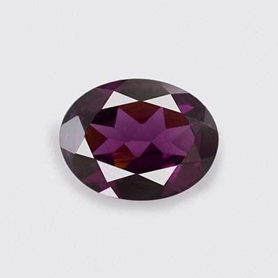 Natural 8x6x3.10mm Faceted Oval Rhodolite Garnet