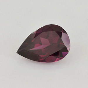 Natural 10x7x4.3mm Faceted Pear Rhodolite Garnet