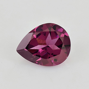 Natural 10x8x4.5mm Faceted Pear Rhodolite Garnet