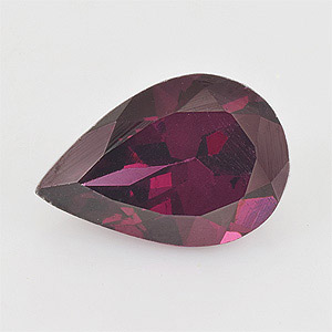 Natural 12x8x5.4mm Faceted Pear Rhodolite Garnet