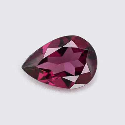 Natural 7x5x3mm Faceted Pear Rhodolite Garnet