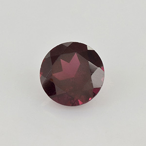 Natural 7x7x4.4mm Faceted Round Rhodolite Garnet