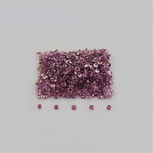 Natural 1.5x1.5x1.10mm Faceted Round Rhodolite Garnet