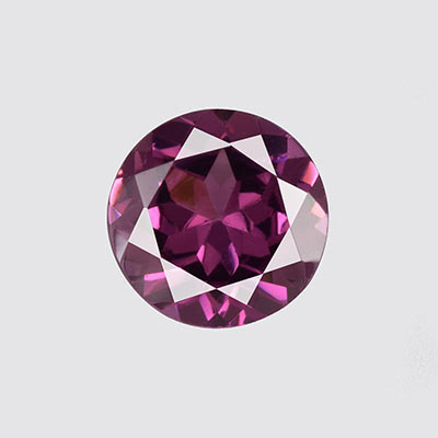 Natural 6x6x3.3mm Faceted Round Rhodolite Garnet