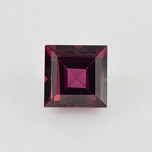 Natural 6x6x4.5mm Faceted Square Rhodolite Garnet