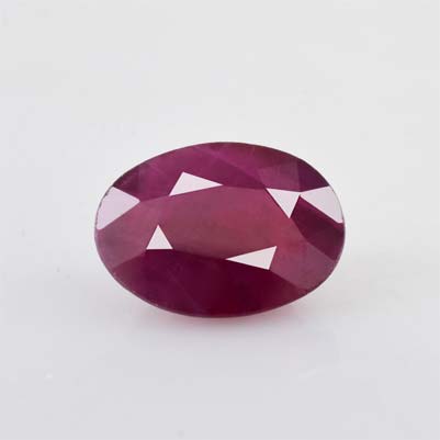 Natural 6.9x5x3.3mm Faceted Oval Burmese Ruby