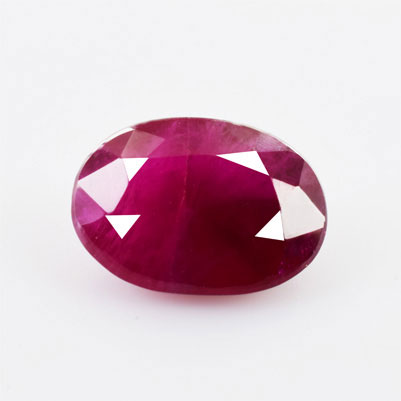 Natural 8x5.7x3.10mm Faceted Oval Burmese Ruby