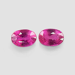 Natural 6x4x3.2mm Faceted Oval Ruby