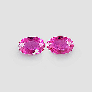 Natural 6x4x3mm Faceted Oval Ruby