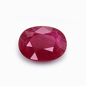 Natural 9.2x7.10x3.2mm Faceted Oval Burmese Ruby