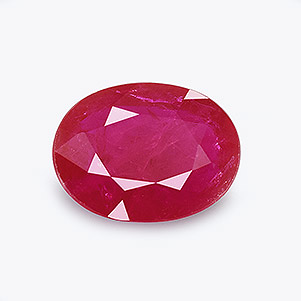 Natural 8.10x6.10x2.5mm Faceted Oval Burmese Ruby