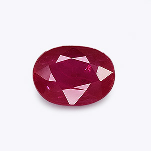 Natural 7.9x5.9x3.6mm Faceted Oval Burmese Ruby