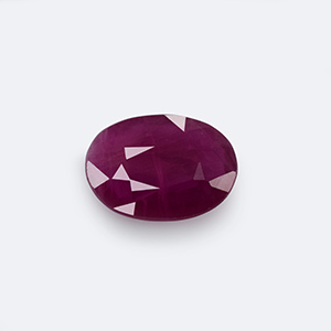 Natural 7.6x5.5x2.5mm Faceted Oval Burmese Ruby