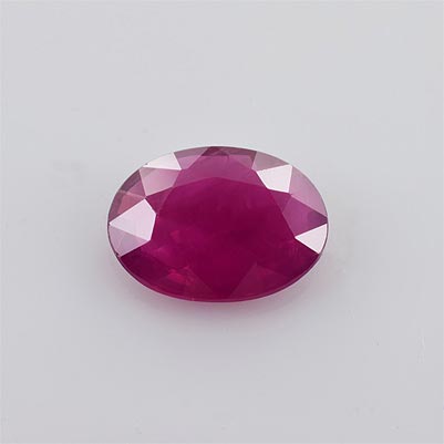 Natural 7x5.10x2.20mm Faceted Oval Burmese Ruby