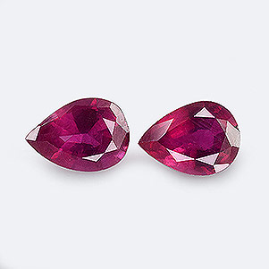 Natural 7x5x3.10mm Faceted Pear Ruby