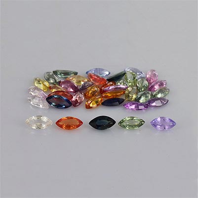 Natural 6x3x2mm Faceted Marquise Sapphire