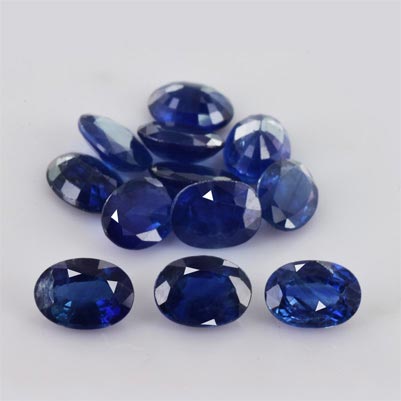 Natural 7x5x2.7mm Faceted Oval Sapphire