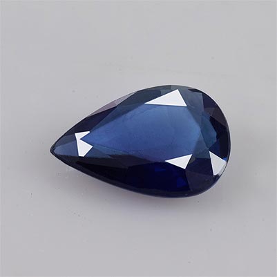 Natural 6.9x4.8x2mm Faceted Pear Sapphire