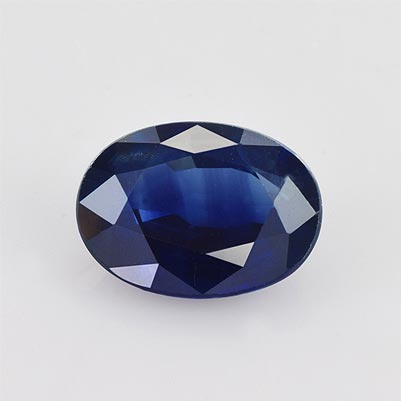 Natural 8x5.9x3.7mm Faceted Oval Sapphire