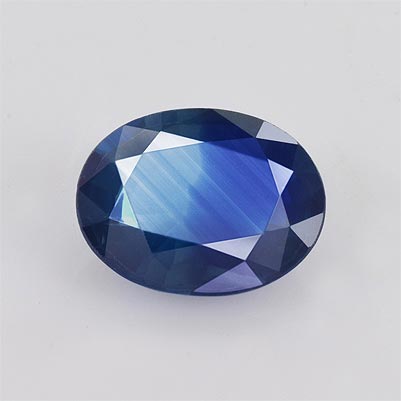 Natural 10.4x8.2x3.9mm Faceted Oval Sapphire