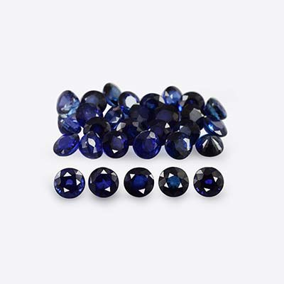 Natural 4x4x2.8mm Faceted Round Sapphire