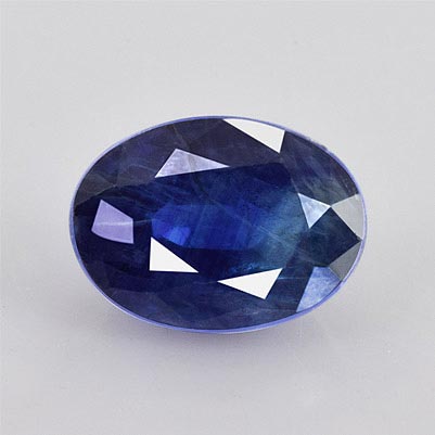 Natural 7.2x5.2x3.7mm Faceted Oval Sapphire