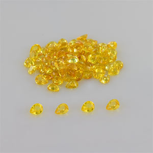 Natural 4x3x2mm Faceted Pear Sapphire